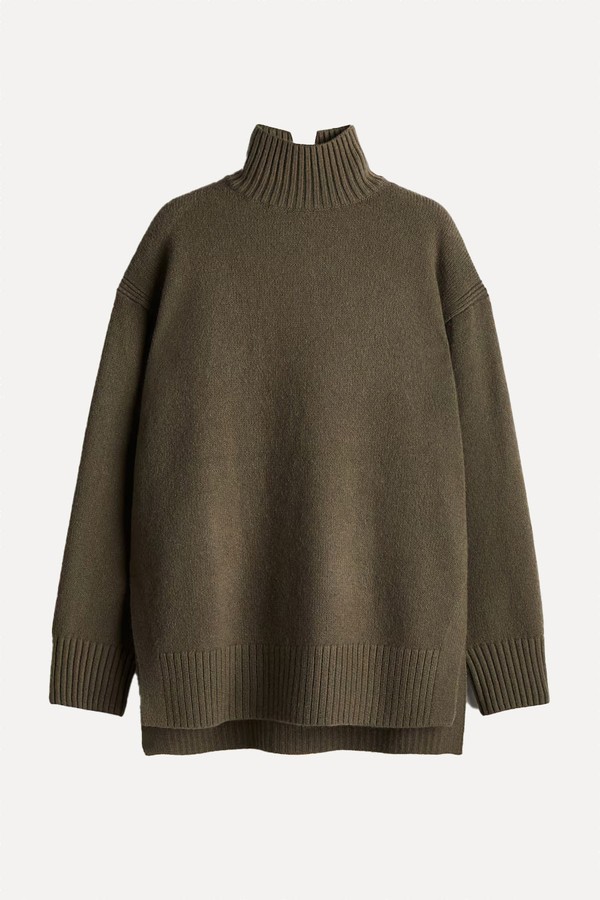 Oversized Polo-Neck Jumper from H&M