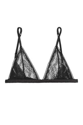 Satin-Trimmed Triangle Bra  from Anine Bing