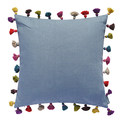 Tassel Cushion from Bluebell Grey