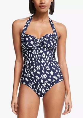 Tangier Ikat Tie Front Tankini Top from John Lewis & Partners