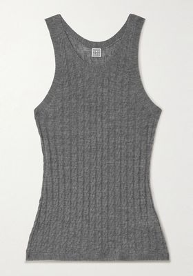 Cable-Knit Wool Tank from Totême