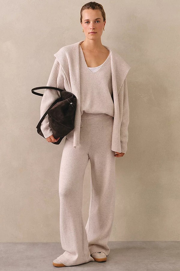 Ribbed Draped Cardigan