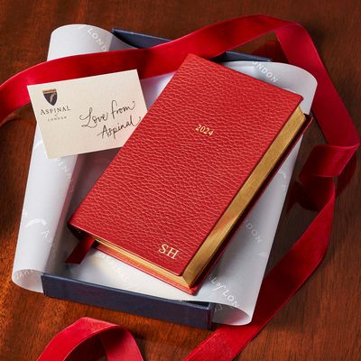 A6 Day to Page Leather Diary, £75