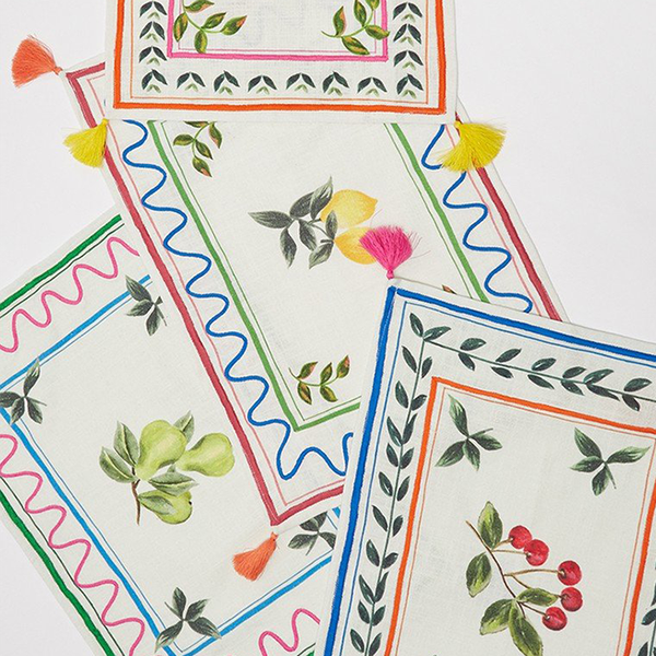 Embroidered Tassel Placemats from Oliver Bonas