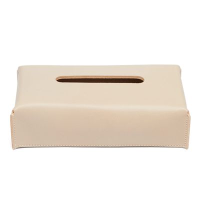 Amsterdam Leather Tissue Box from GioBagnara