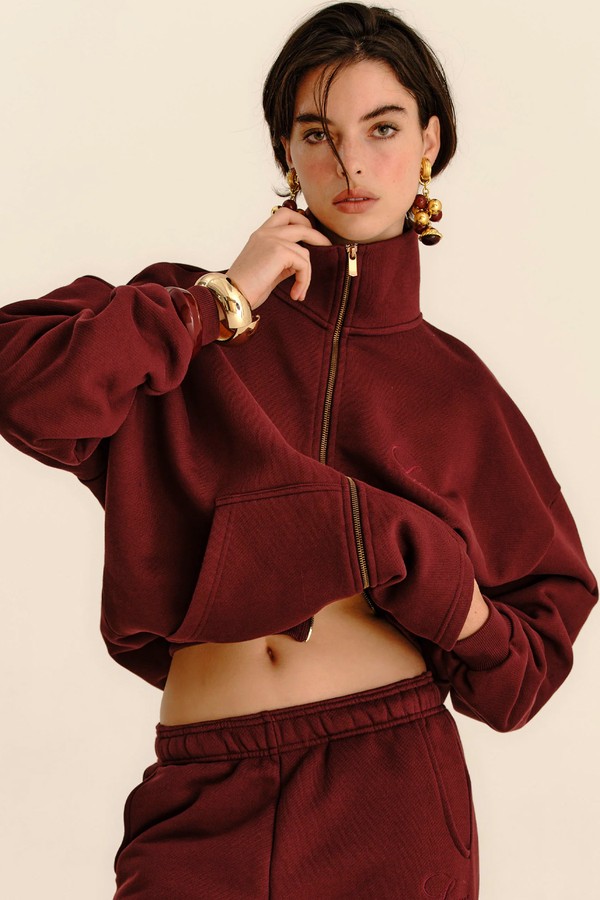 French Terry Funnel Neck