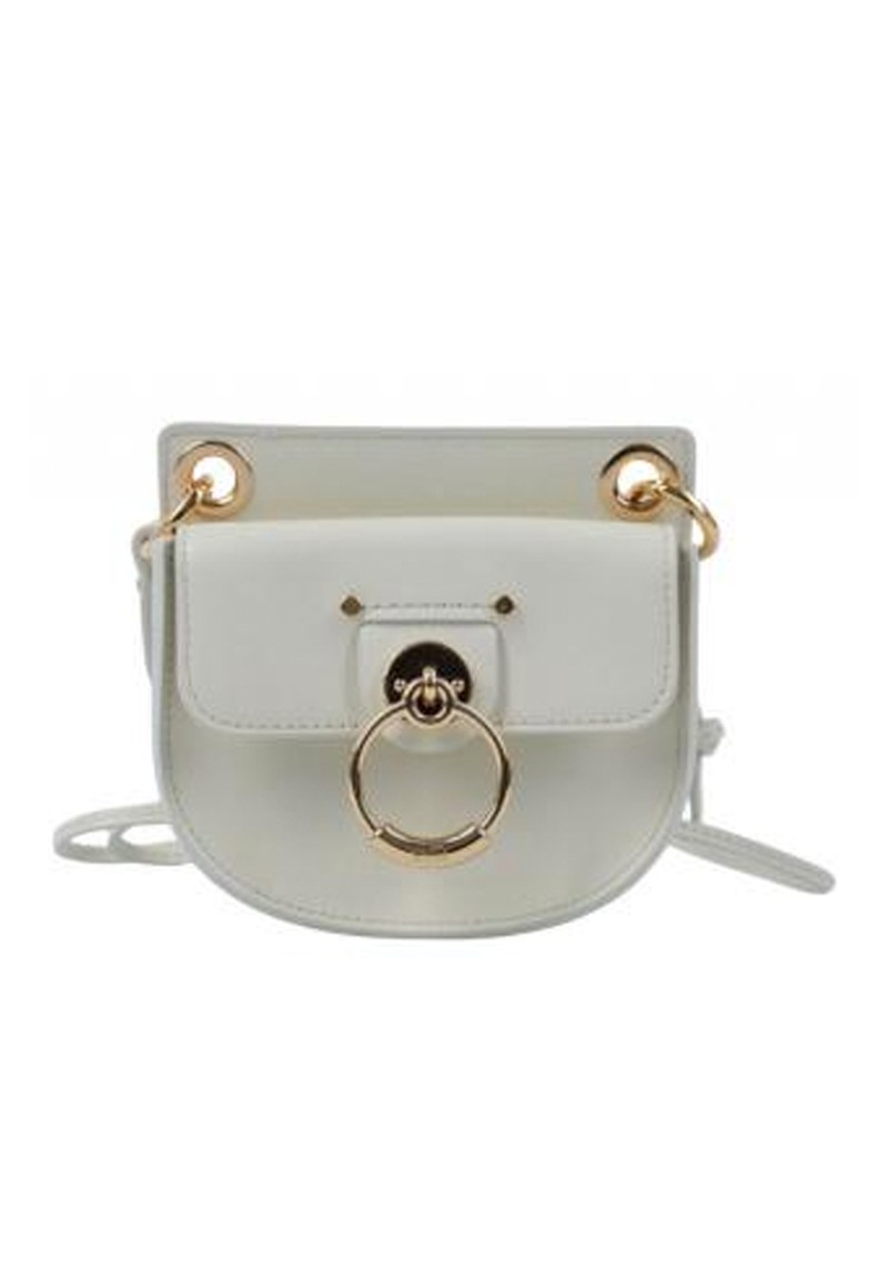 White Leather Mini Tess Crossbody Bag from Chloé