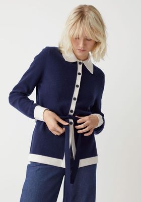 Belted Wool Knit Cardigan from & Other Stories