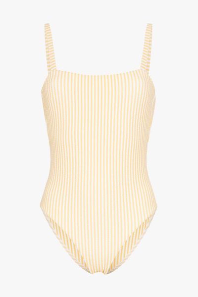 Striped Spaghetti Strap Swimsuit from Asceno