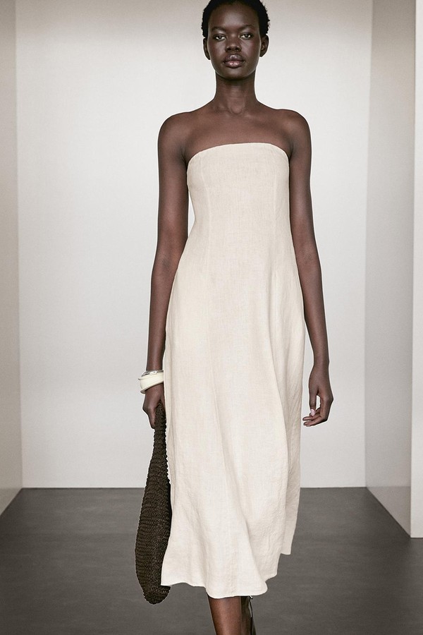 Long Strapless Dress