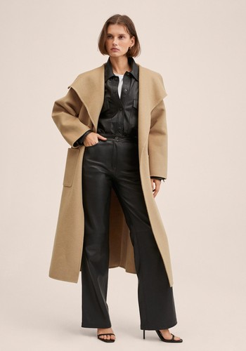 Woollen Coat With Belt