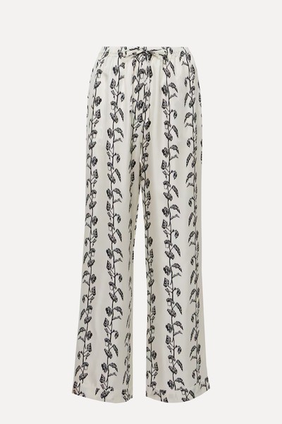 Aurelia Silk Twill Palazzo Pants from Asceno