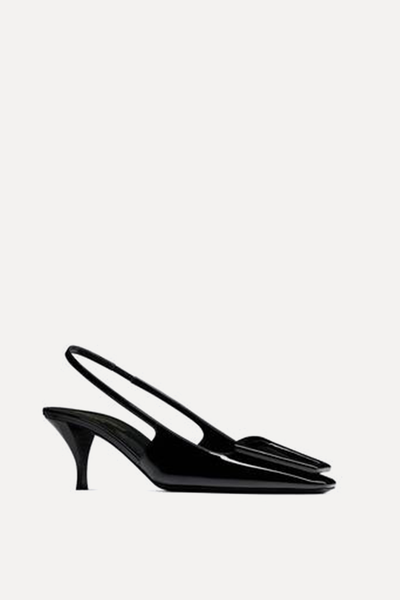   24 Patent-Leather Slingback Pumps  from Saint Laurent