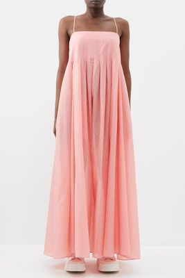 Organic Cotton Pleated Maxi Dress from Raey