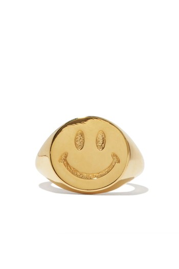 Be Happy Signet Ring from Joolz By Martha Calvo