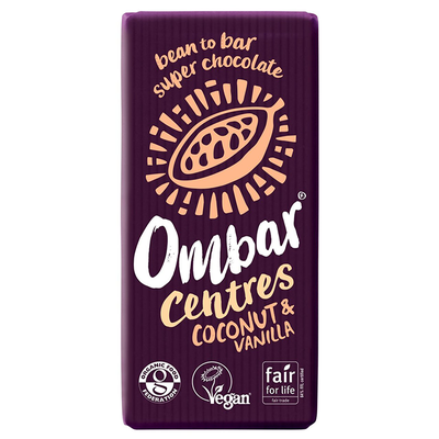 Coconut & Vanilla Organic Vegan Fair Trade Cho from Ombar Centres 