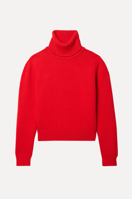 Fintra Crop Wool Turtleneck Sweater  from & Daughter