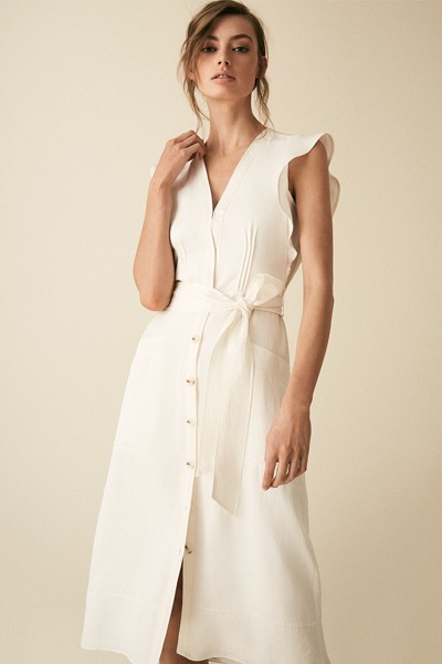 Button through Summer Dress from Reiss