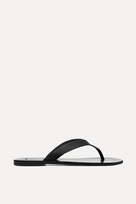Leather Sandals With Straps from Mango