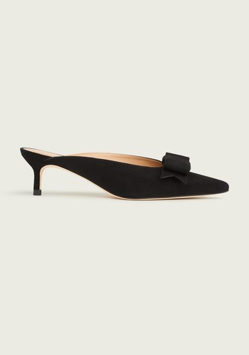 Melissa Black Suede Kitten Heels from LK Bennett