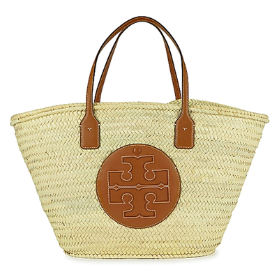 Ella Woven Straw Basket Bag from Tory Burch