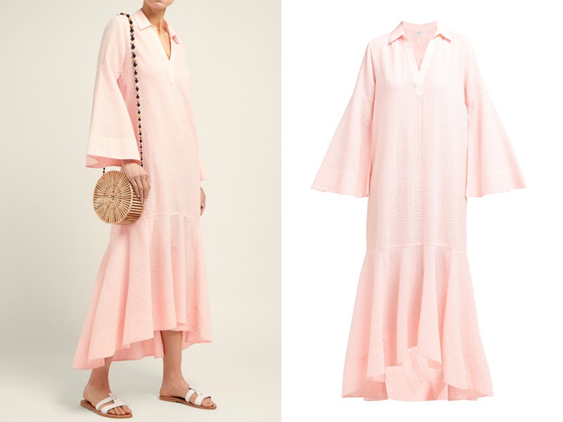 Gia Seersucker Midi Dress