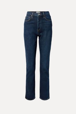 Freya High-Rise Slim-Leg Organic Jeans from Agolde
