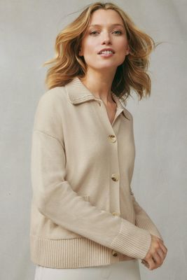 Collared Cardigan With Cashmere from The White Company