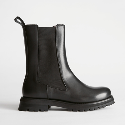 Chunky Sole Leather Chelsea Boots from Stories