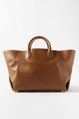 Amelia Medium Leather Tote Bag from Khaite