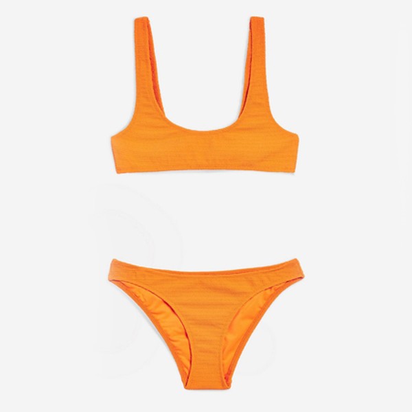Crinkle Crop Bikini from Topshop
