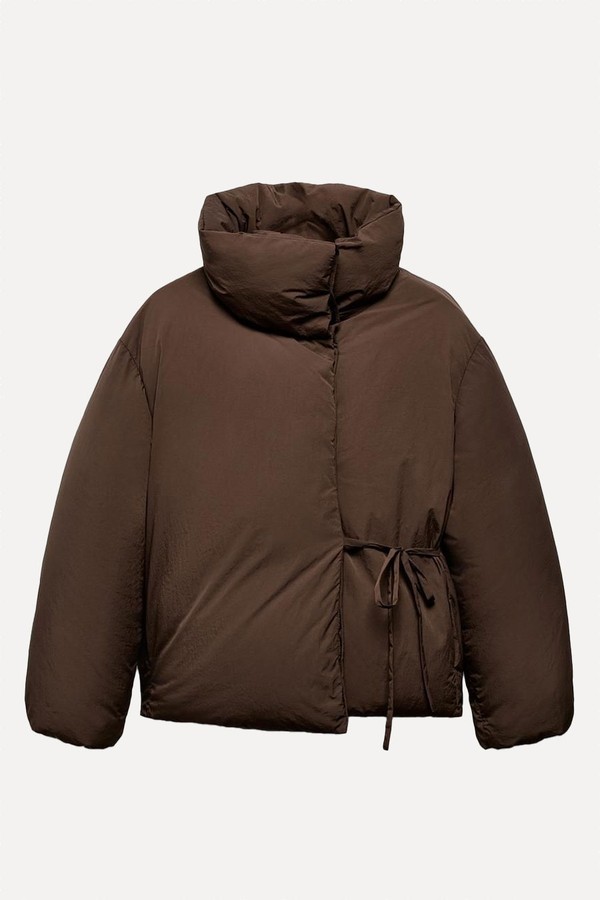 Short Quilted Anorak With Water & Wind Protection from Zara