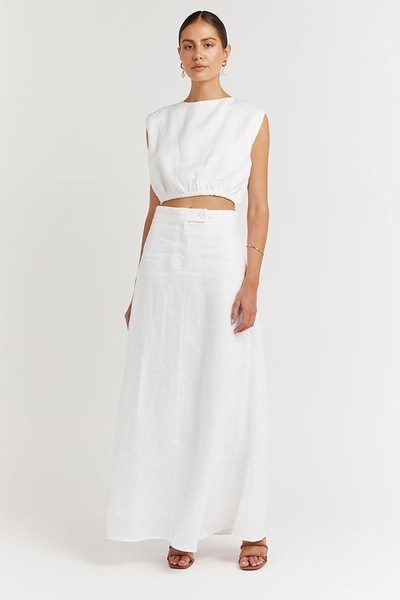 Cyrus Linen Crop Top from Dissh