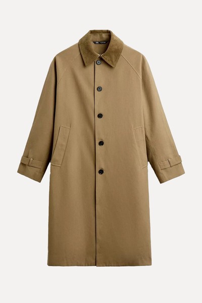 Oversize Twill Trench Coat from Zara