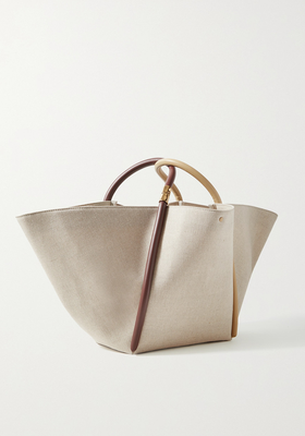 Lotus 25 Leather Trimmed Canvas Tote from Boyy