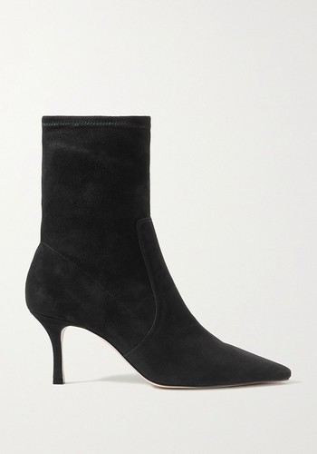 Stretch Suede Sock Boots from Porte & Paire