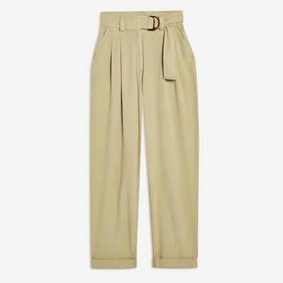 Belted Menswear Style Trousers from Topshop