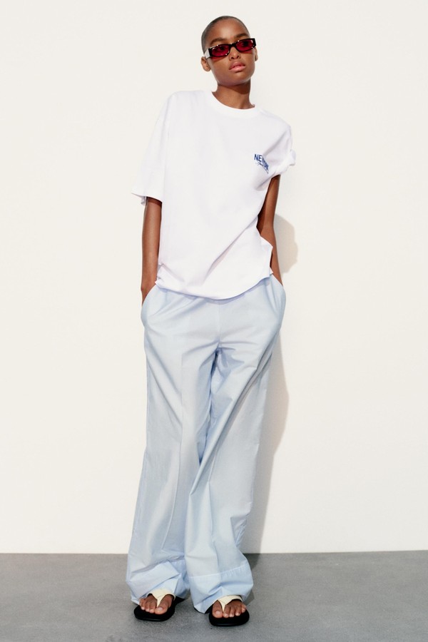 Striped Pyjama Style Trousers from Zara