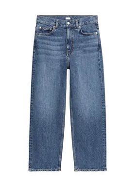 Straight Cropped Stretch Jeans from Arket