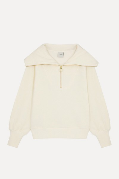 Vine Ribbed Stretch-Cotton Half-Zip Sweatshirt from VARLEY