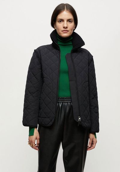 Knit Collar Quilted Jacket from Jigsaw