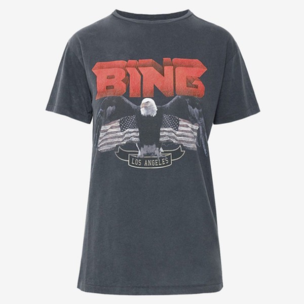 Vintage Bing Black Tee from Anine Bing