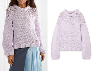 Oversized Cotton-Blend Sweater from Tibi