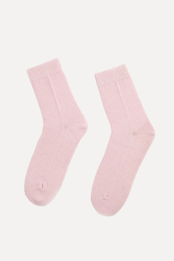 Unisex Cashmere Rib Knit Bed Socks from Gobi