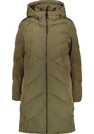 Olive Green Padded Parka Coat