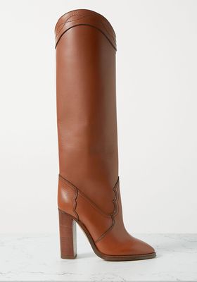 Kate Leather Knee Boots from Saint Laurent