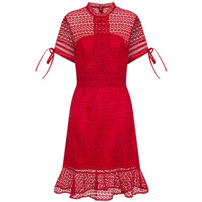 Crochet Mini Dress from Chi Chi London