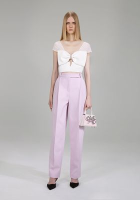 Pink Crepe Trousers