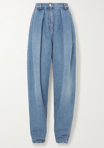 Pleated High-Rise Tapered Jeans from Magda Butrym