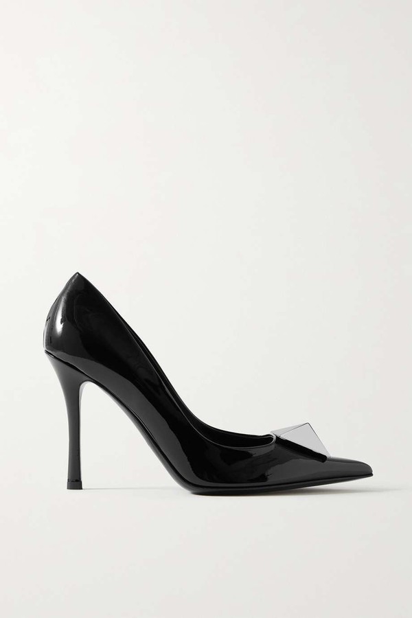 One Stud 100 Patent-Leather Pumps from Valentino Garvani